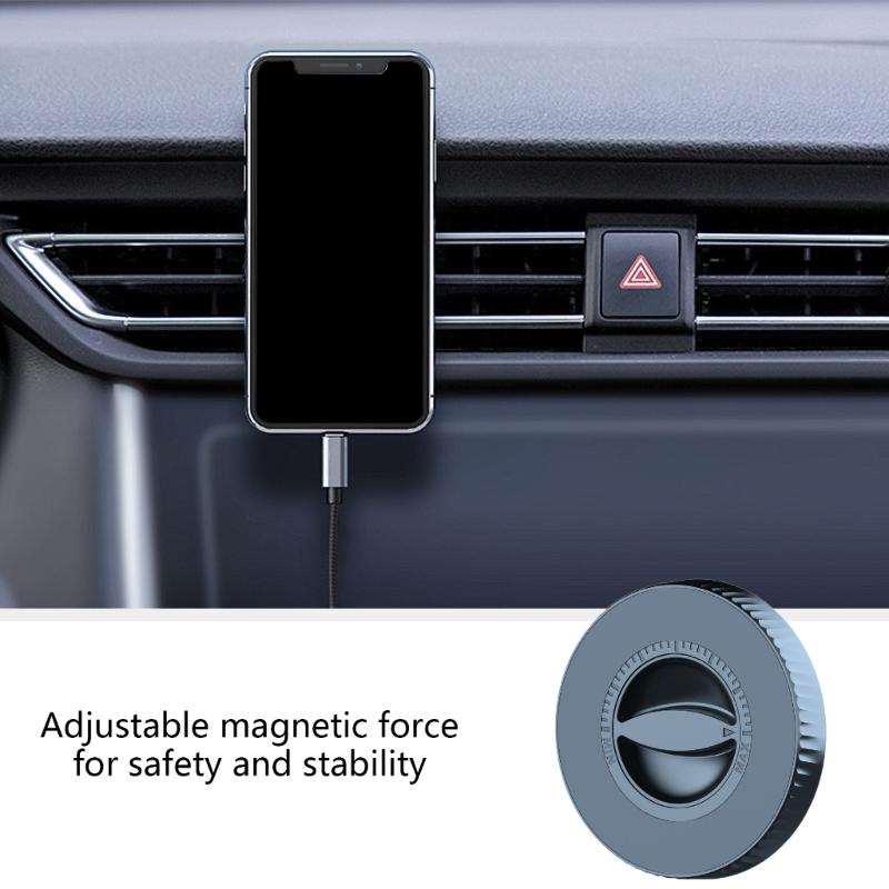 17mm Round Head Hole Holder Magnetic Suction Bracket 360 Adjustable Mobile Holder for Cellphone