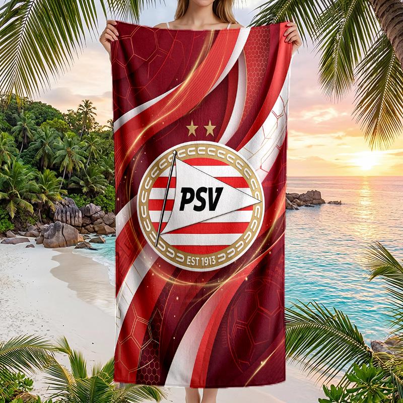 PSV Eindhoven FC print Quick Dry Beach Towel Microfiber Absorbent Portable Travel Swimming Towel