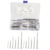 Stainless Steel Cotter Pin Fastener Kit 6 Size M1.6x25 M2.5x25 40 M3.0x30 40 M4x60 for Auto Truck Garage Workshop Repair