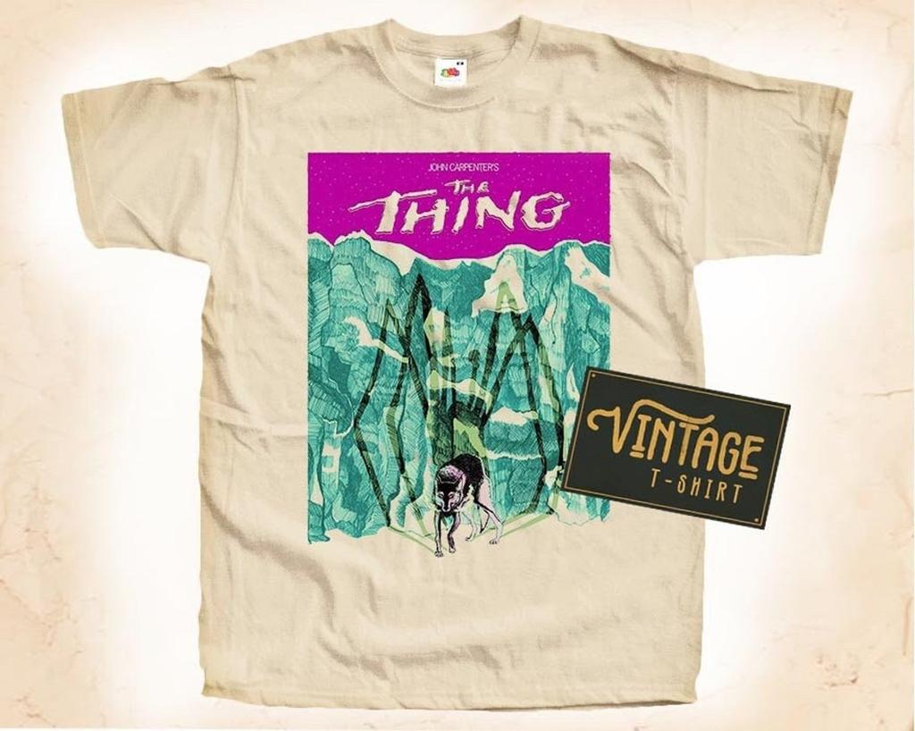 The Thing V2 TShirt Vintage Natural color Men's TShirt DTG Digital Print SIZES S M L XL 2XL 3XL 4XL 5XL