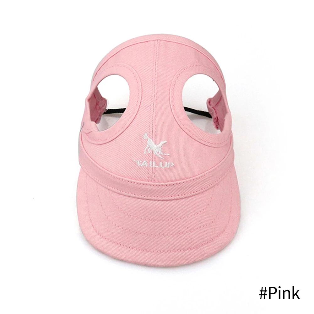 Pet Baseball Caps Cute Dog Sun Hats Puppy Wear-resistant Peaked Cap Summer Outdoor Sun-proof Universal Solid Oxford Caps