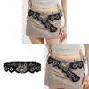 Retro Street Style Womens Pu Leather Belt With Heart Splicing And Metal Snap For Casual Fashion