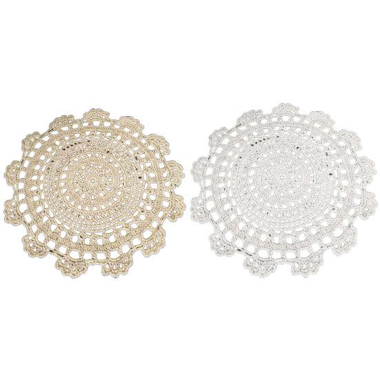 Cushion Handmade Washable Cotton Line Drinks Home Cup Cushion for Banquet