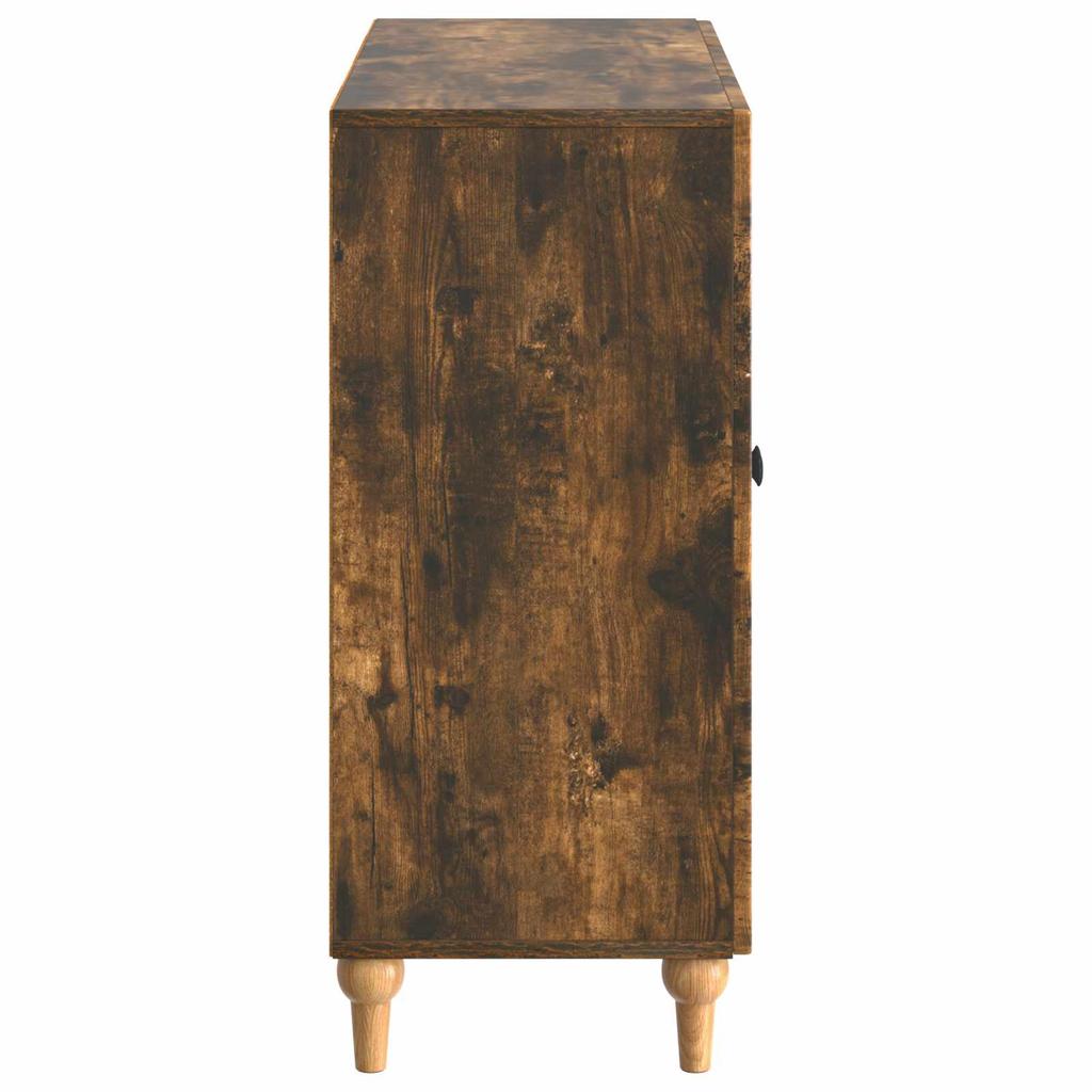 Sideboard Smoked Oak 89 x 34.5 x 80 cm Wood Based Panel