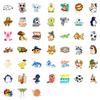 100 Маленьких Наклеек 4 см Doodle Mix and Match Мультяшные Милые Наклейки Пингвин Свинья