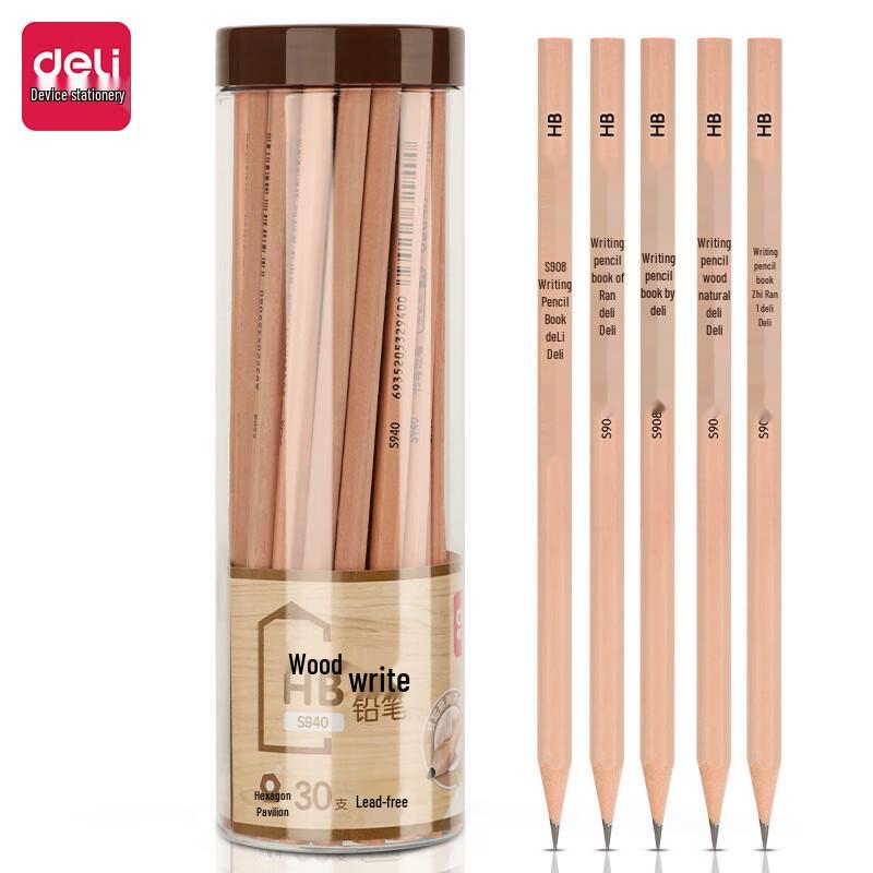 Deli S940 HB Natural Wood Pencils