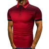 Летняя мужская новая деловая повседневная рубашка-поло из полиэстера с коротким рукавом, мужская облегающая спортивная футболка из джерси для гольфа.