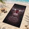 Микрофибровое пляжное полотенце Chicago Bulls, быстросохнущее, не оставляющее песка, легкое, для путешествий, плавания, кемпинга
