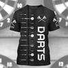 Летние футболки Футболка с принтом Darts 3D Футболка с круглым вырезом для детей Модная повседневная футболка Kawaii для мальчиков и девочек Детские футболки Harajuku Топы Одежда
