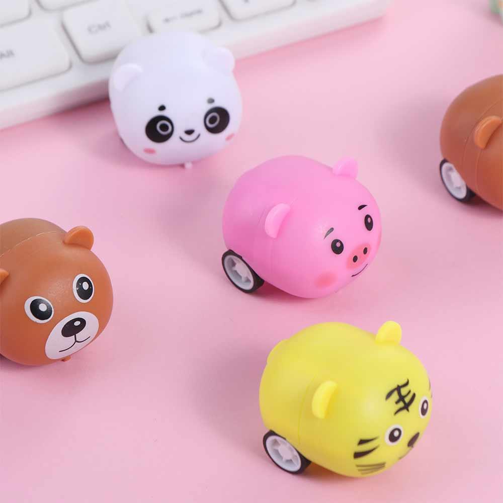 Игрушки для машинок-животных для родителей и детей, мультяшные игрушечные машинки с инерцией, вечеринка по случаю дня рождения, подарок на вечеринку в виде машинки с инерцией