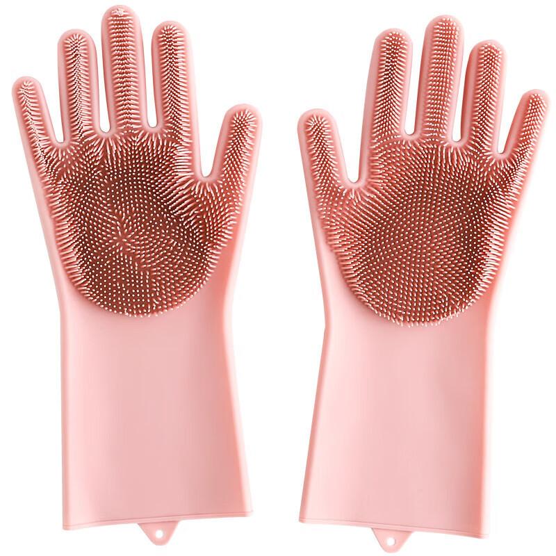 Силиконовые перчатки для мытья посуды Magic Bath Gloves Прочные износостойкие и водонепроницаемые резиновые перчатки, специально разработанные для помещений
