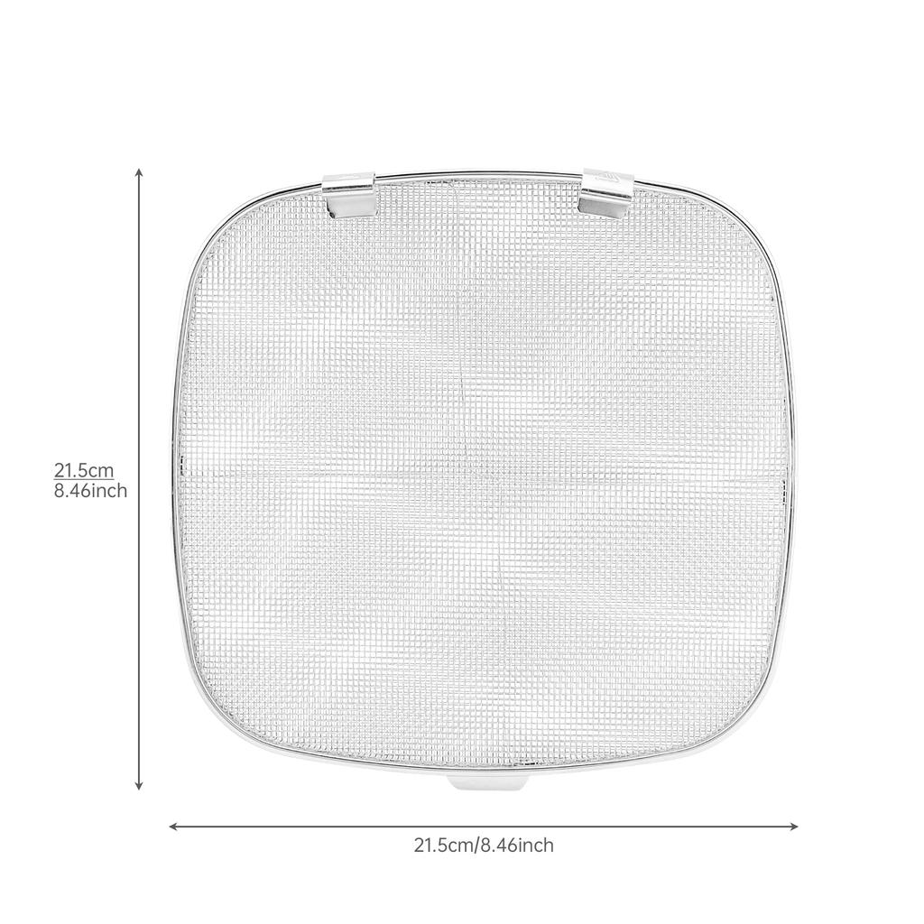 Stainless Steel Removable Splatter Shield 5 In1 Fine Mesh Screen AG301 Accessory Heavy Duty Dishwasher Safe