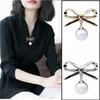 1Pc Simple Pearl Bow Women's Accessories Cardigan Slip - Proof Pin