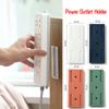 Latest Self-Adhesive Desktop Socket Fixer Cable Power Strip Hold Wire Holder Wall-Mounted Socket Holder Home Cable Wire Organizer Racks
