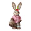 Easter Bunny Figurine Creative Straw Statue for Bedroom Shelf Balcony