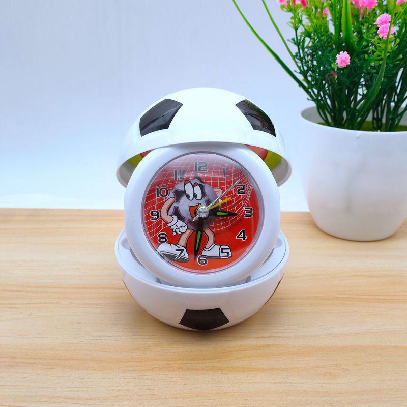 Креативный мультяшный будильник для мальчиков, складной портативный маленький будильник для домашнего использования, будильник в стиле баскетбола и футбола ZE604