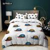 Snail Duvet Cover Set King Size Reptile Colorful Snail Comforter Cover Twin for Teens Adults Microfiber Animal Theme Bedding Set
