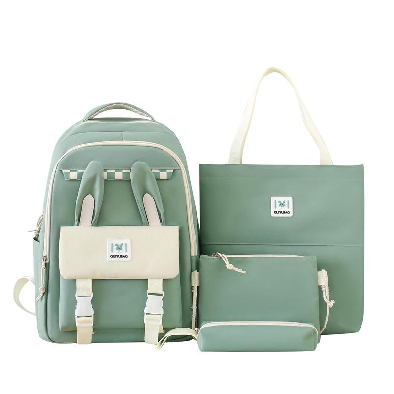 TS JYL laptop bag,Wholesale 4 Sets Backpack 2024 Canvas Backpack Student Shoulder Bag