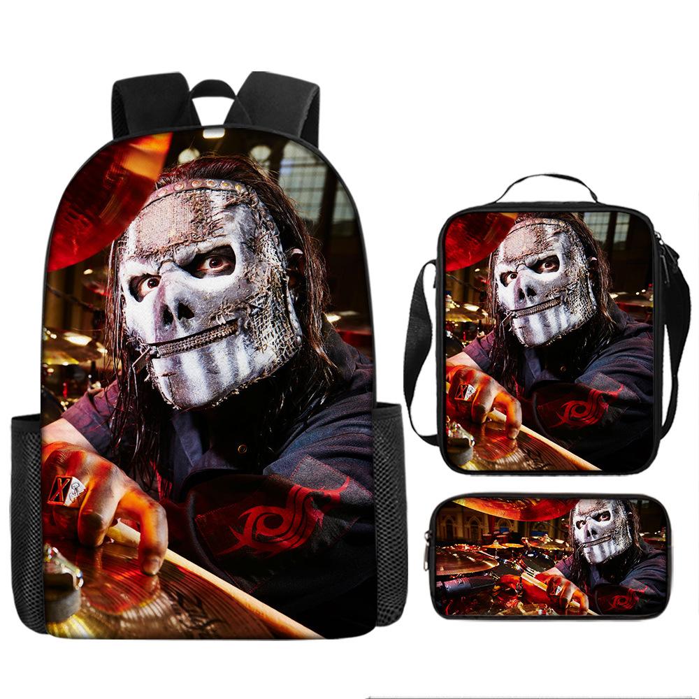 Рюкзак на Хэллоуин Тяжелый Металл Рок Slipknot Рюкзак с Цифровой Печатью Сумка Через Плечо Пенал