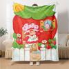 Strawberry Shortcake'S Sweet Home Flannel Blanket Super Soft Warm Cozy Blanket For Sofa Bed Office Travel Allseason Home Decor Gift