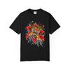Tiger Lily Pop Art Botanical T-Shirt Black Front Print Comfort Colors 1717