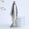 Creative Fish Shape 3oz Hip Flask 304 Stainless Steel Whisky Flagon Portable Liquor Flask