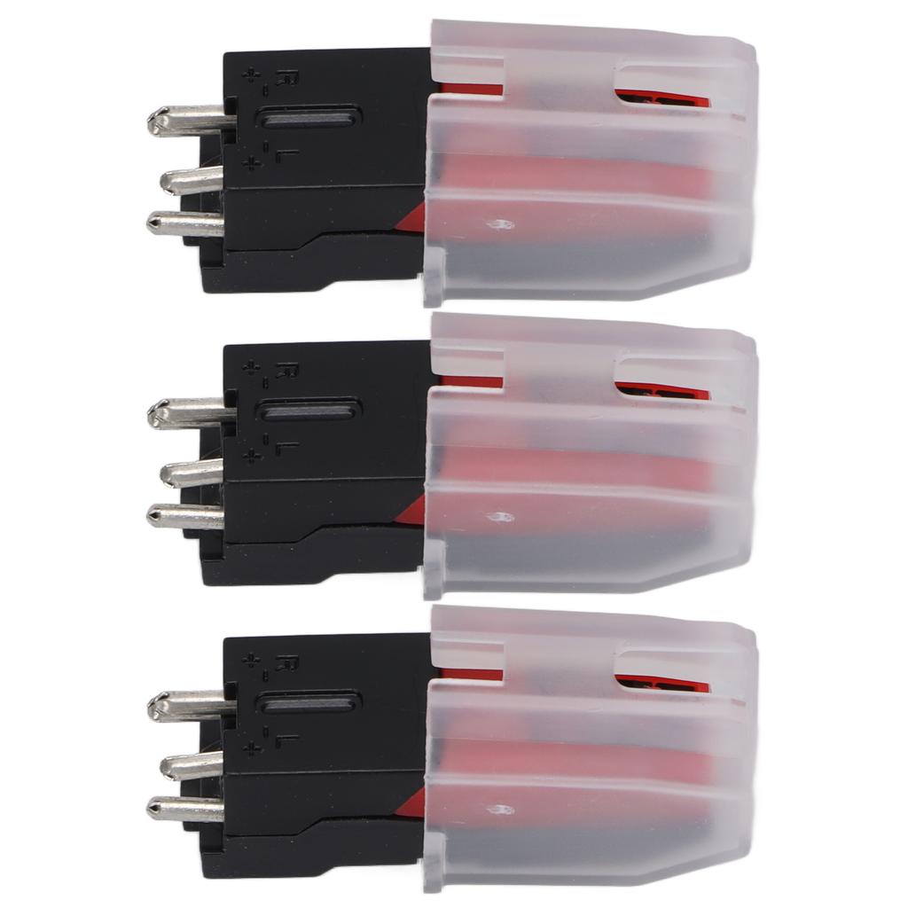 3 Pcs Record Player Needle Antique Replacement Vinyl Phonograph Stylus for Turntable LPPlastic
