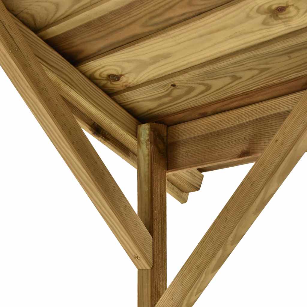 Grill Pavilion Pressure Treated Pine Wood 163.5 x 93 x 210 cm