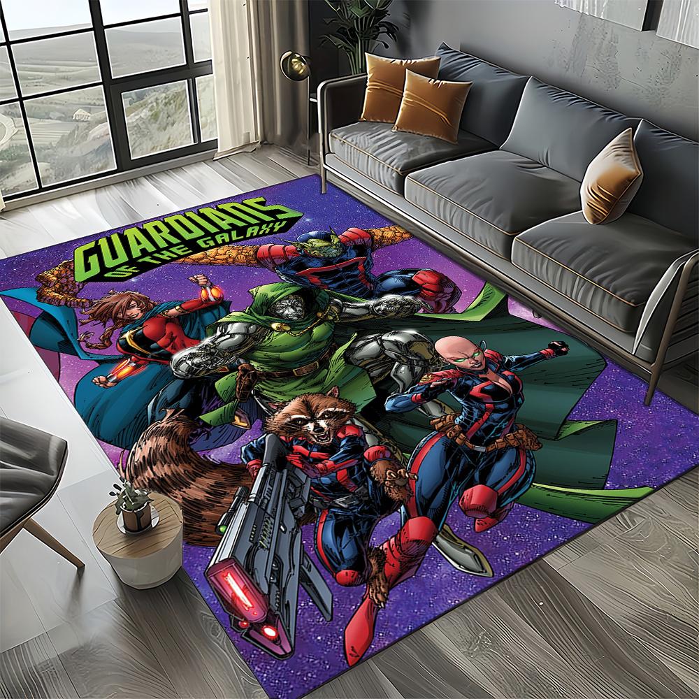 Ковер Мультяшный Стражи Галактики Marvel, 27 Стилей, для Гостиной, Спальни, Детский Напольный Коврик, Нескользящий, для Дивана, Прихожей