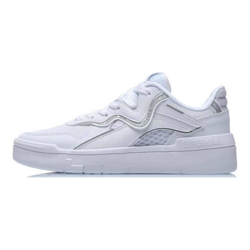 Li Ning Wave Spwv Lite Нескользящие, Износостойкие, Легкие, Дышащие Низкие Скейтбордические Кроссовки Женские AGCR048-1