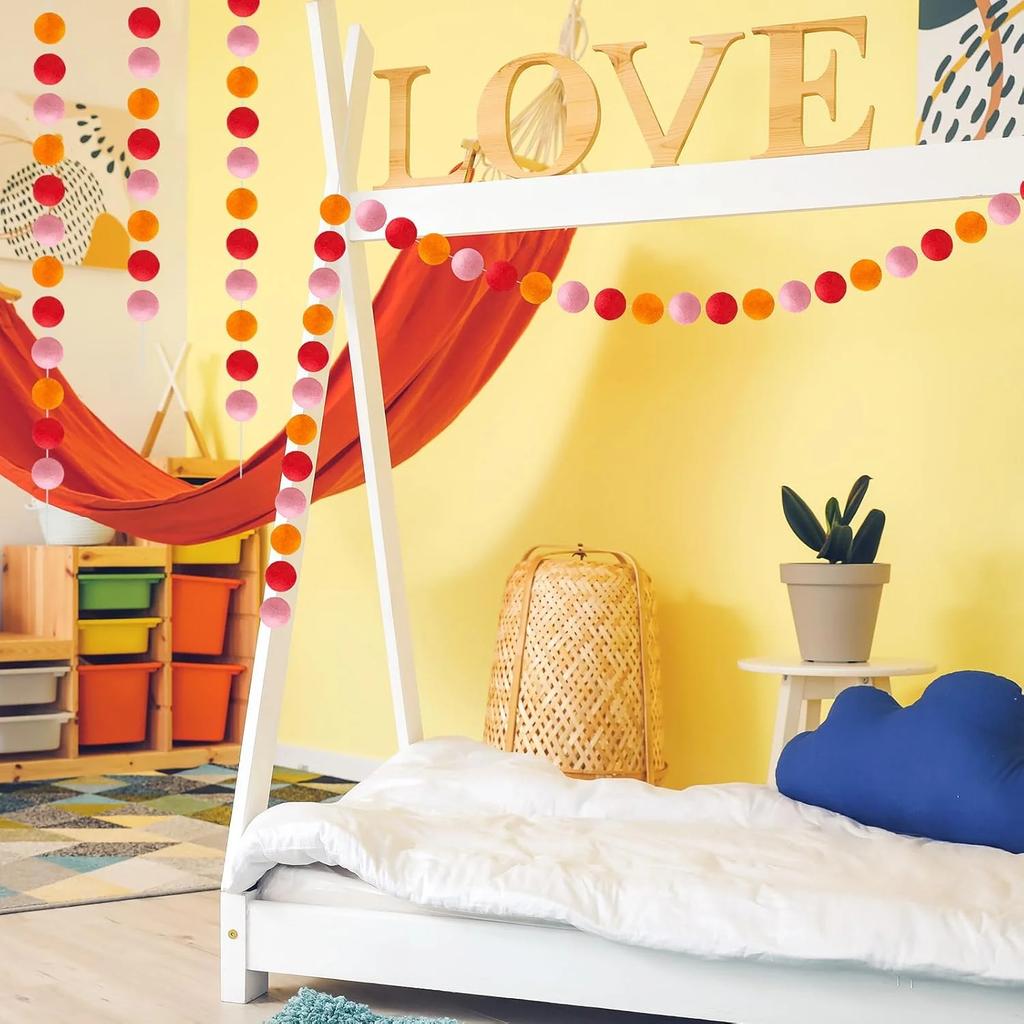 Украшение для дня рождения Помпон Гирлянда Аранжировка Детский сад Наряд Флажки Аксессуары Ручная работапом пом