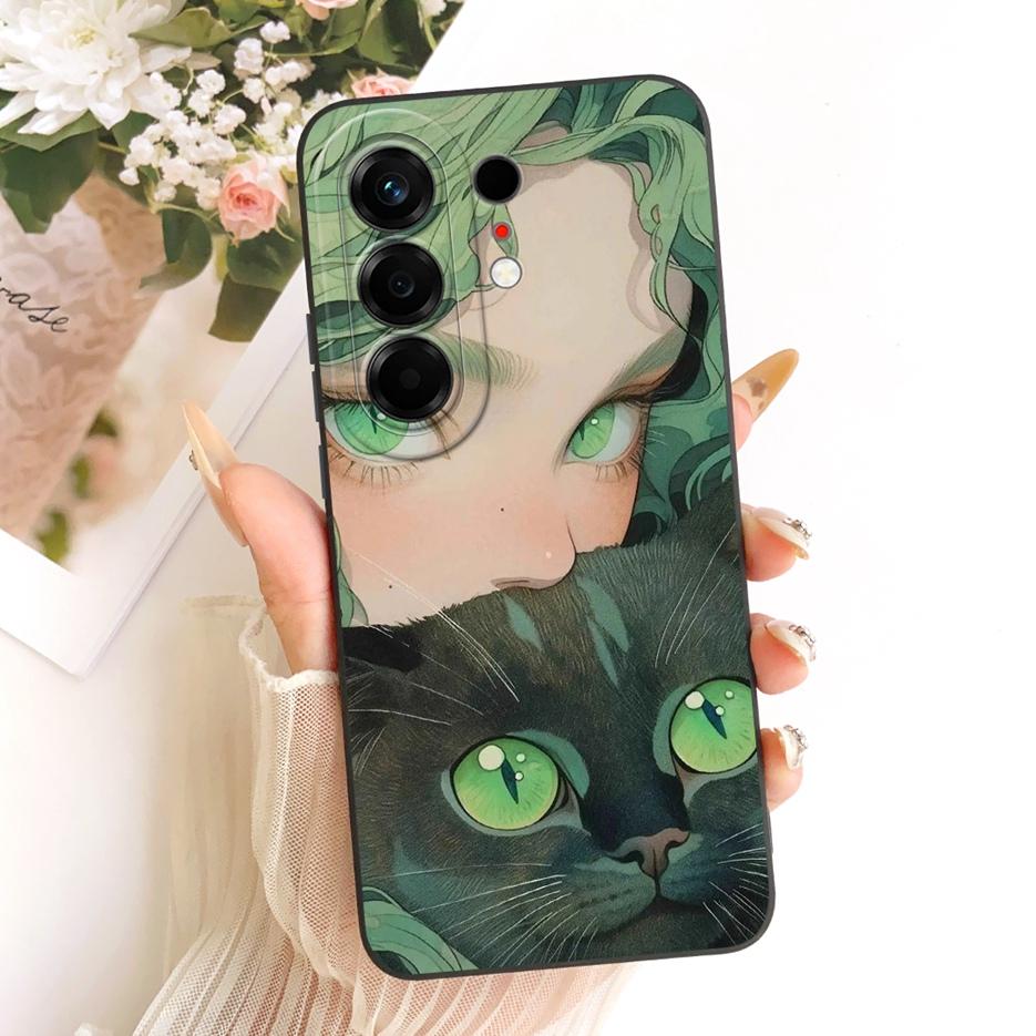 Чехол для Tecno Camon 50 4G CN5 Роскошный Цветочный Конфетный Расписной Чехол Мягкий ТПУ Чехол для Телефона Для Tecno Camon 50 Pro 4G CN5c Camon50 Сумки