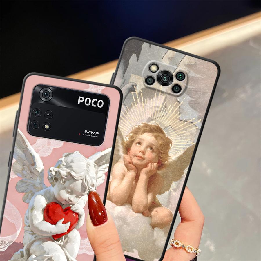 Милый ангел Чехол для телефона для Xiaomi Poco F8 C71 C61 C50 M3 M4 M7 F3 M5 F1 X3 X4 X5 X7 Pro C75
