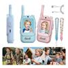 Video Walkie Talkies for Kids, 2 Pack Handheld Rechargeable Video Intercom with Video Camera, Voice Changer, 1.5km Range, for Boys Girls Gift
