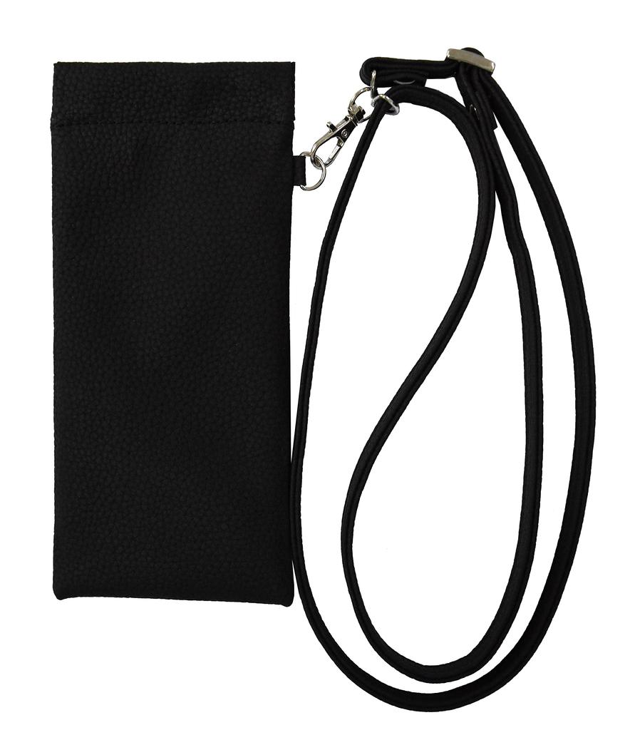 Eyeglass Sunglasses Soft Case for Men and Ultra Lightweight Neck Strap Thin Soft Reading Glasses Case with Strap [wakuwakumonkey] Case, Case, Women,