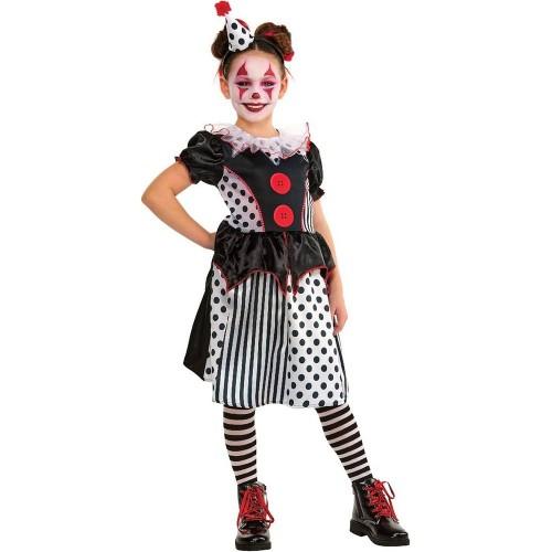 Bristol Novelty Girls Clown Costume