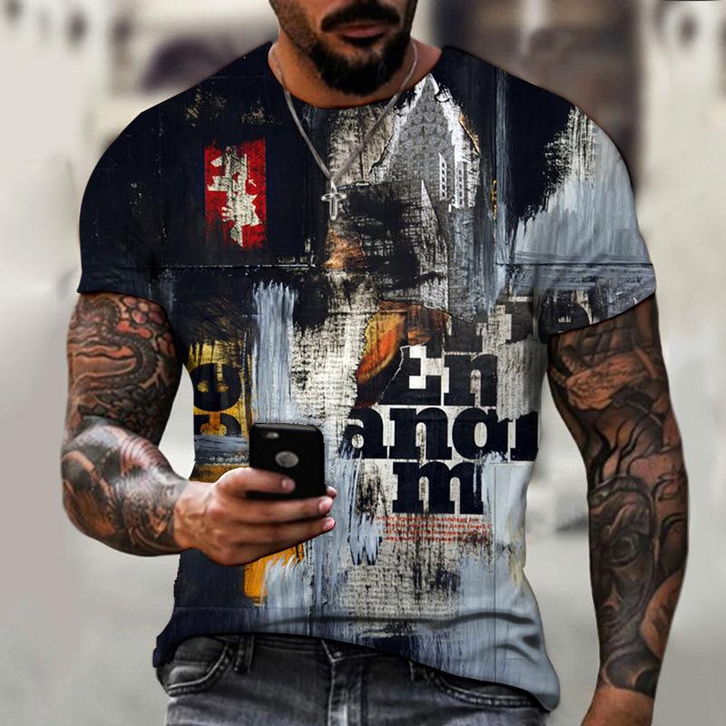 2026 New Canada 3D Printed Men's T-Shirt Summer Breathable Crew Neck Short Sleeve Sports Casual Trend Top