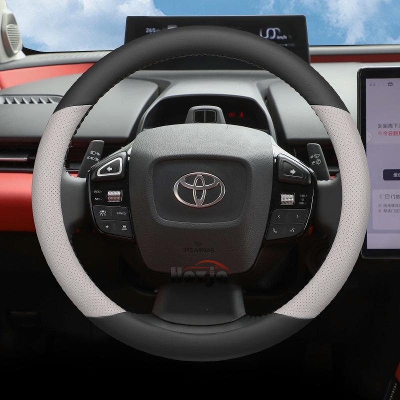 Leather Car Steering Wheel Cover for Toyota Bz4x BZ5 2024 2025 2026 Accessories