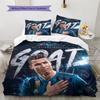 Cristiano Ronaldo Pattern Bedding Quilt Set  Home Decoration  Gift (1 * duvet cover + 2 * pillowcase  without core)