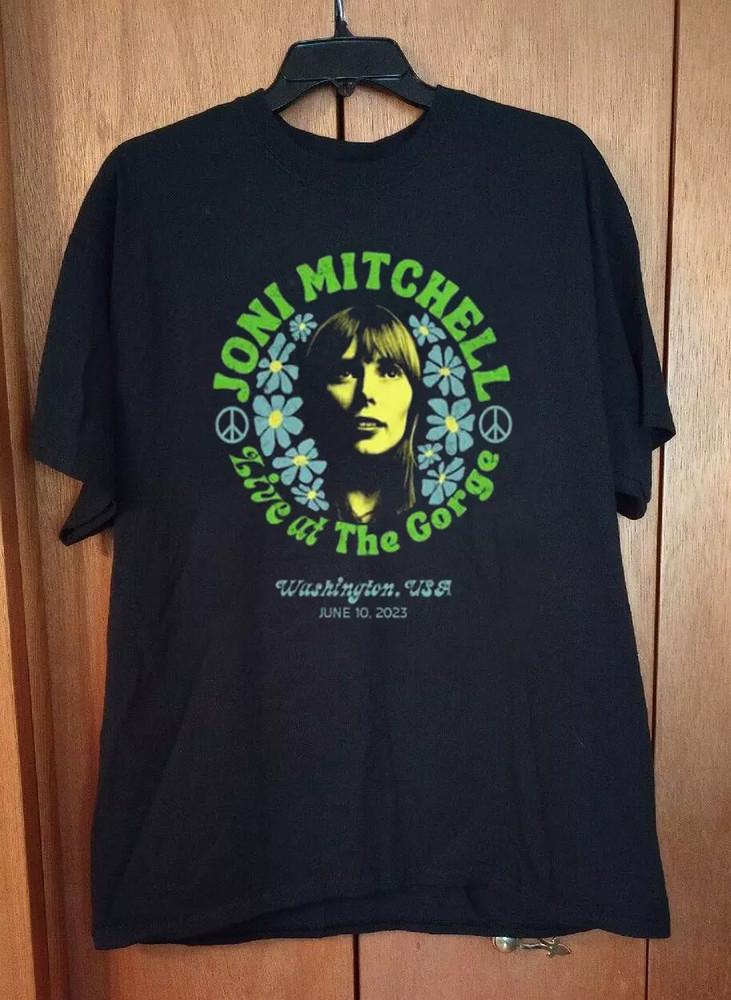 Joni Mitchell Live At The George Black Full Size Unisex T-Shirt