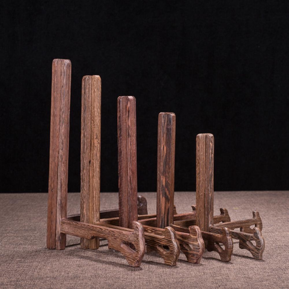 Multifunction Decoration 3-7inch Wooden Display Stand Easels Photo Frame Stand Plate Holder