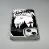 Учиха Саске Наруто Apple iPhone 13/14/15 Pro Max Гальванизированный мультяшный чехол