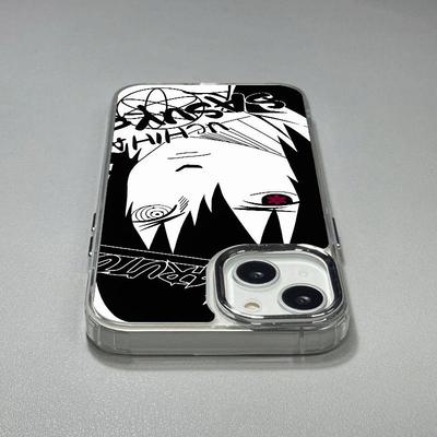 Учиха Саске Наруто Apple iPhone 13/14/15 Pro Max Гальванизированный мультяшный чехол