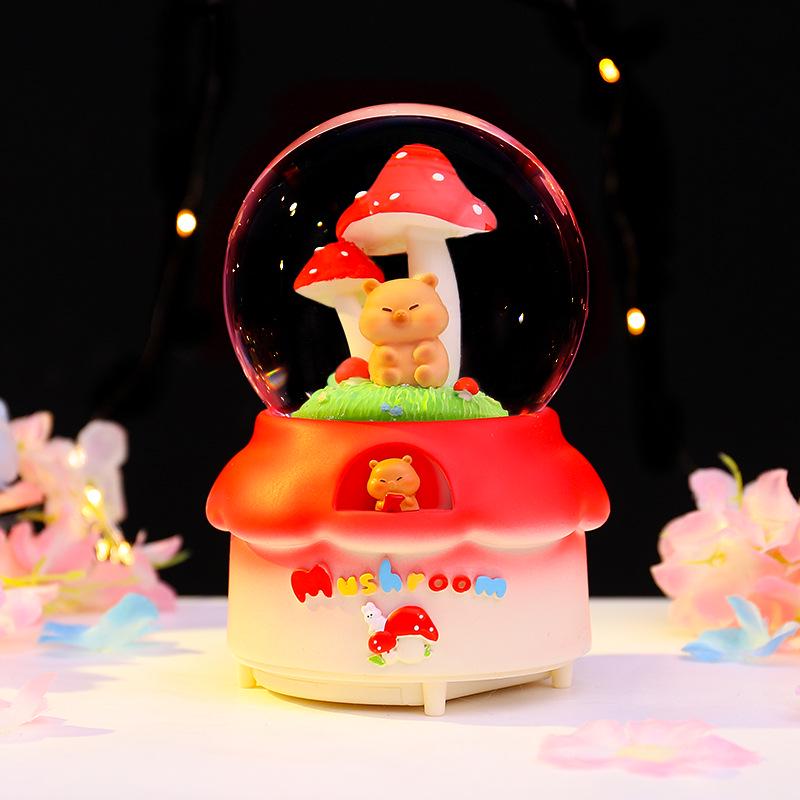 Снежный Астронавт Хрустальный Шар Музыкальная Шкатулка Украшение