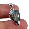 Natural Labradorite Gemstone Handmade 925 Solid Sterling Silver Pendant 1" Z4o30