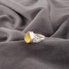 Yellow Cat's Eye Gemstone 925 Solid Silver Jewelry Handmade Women Ring For Gift RR-59-41
