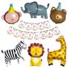 Tokyo Balloon Club Return and Exchange Birthday Decorations for Boys and Girls Birthday Balloons Niconico Zoo Balloon Set with Animal Pattern Garland