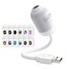 Huaqianguhh USB Проекторная Лампа, Ночник Звездное Небо с Четким Изображением и Регулируемой Яркостью, Сенсорное Управление 2-в-1 Звезда для Дома Путешествий