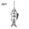 Corrosion Resistant Indoor Decor Wooden Fish Wall Hanging Pendant With/Without LED Light, Nautical Decor, Coastal Theme Fishbone Decorative