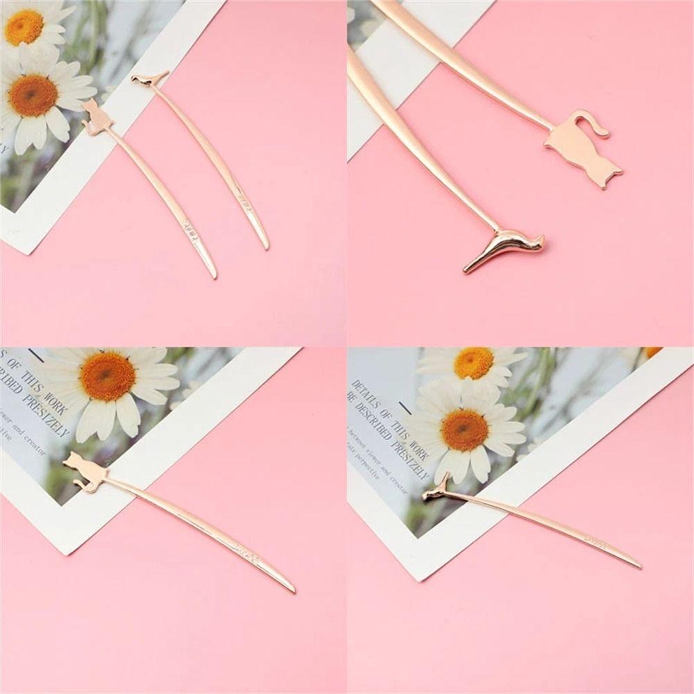 Supplies Page Folder Cat Bird Reading Book Mark Zinc Zinc Alloy Bookmark Book Clip Bookmark Positioning Clip